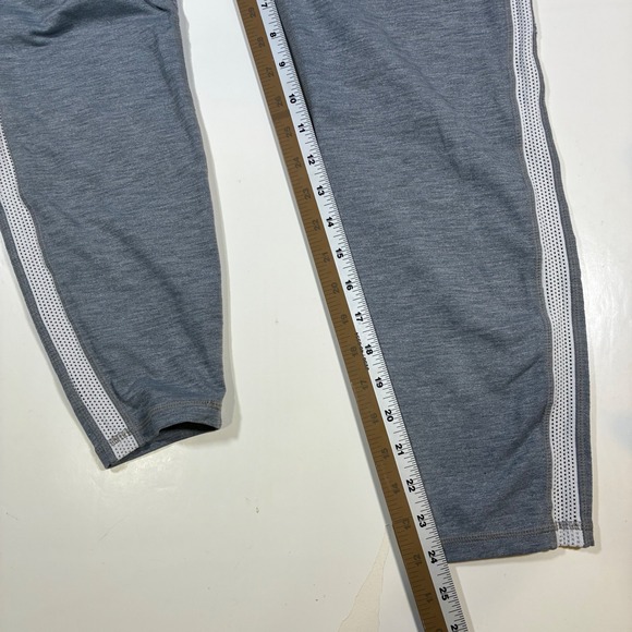 Athleta High Rise Mesh Chaturanga 7/8 Leggings XL Gray Workout Activewear - Picture 5 of 7